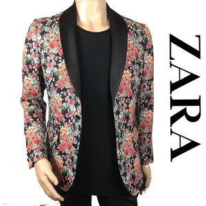zara man floral jacket